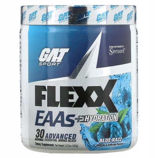 GAT Flexx EAAs + Hydration, Blue Razz - 345 grams | High-Quality Amino Acids and BCAAs | MySupplementShop.co.uk