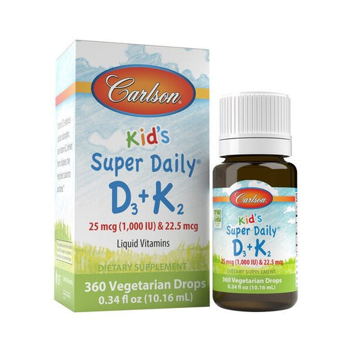 Carlson Labs Kid's Super Daily D3 + K2 - 10 ml. | High-Quality Vitamins & Minerals | MySupplementShop.co.uk