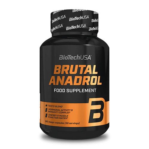 BioTechUSA Brutal Anadrol - 90 mega caps | High-Quality Natural Testosterone Support | MySupplementShop.co.uk