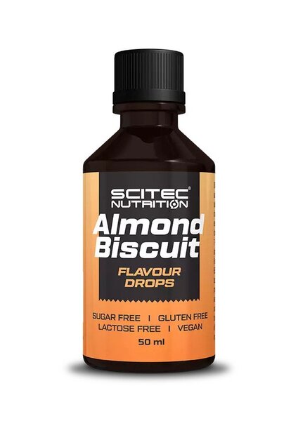 SciTec Flavour Drops, Almond Biscuit - 50 ml. | High-Quality Sweeteners | MySupplementShop.co.uk