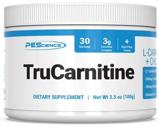 PEScience TruCarnitine - 100 grams | High-Quality Slimming and Weight Management | MySupplementShop.co.uk