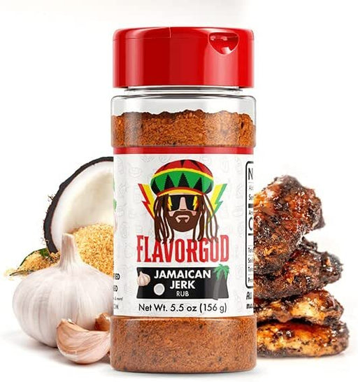 FlavorGod Jamaican Jerk Rub - 156g | High-Quality Health Foods | MySupplementShop.co.uk