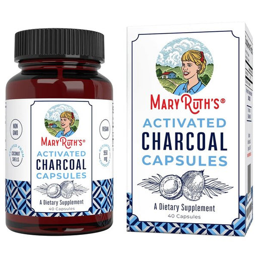 MaryRuth Organics Activated Charcoal - 40 caps | High-Quality Health and Wellbeing | MySupplementShop.co.uk