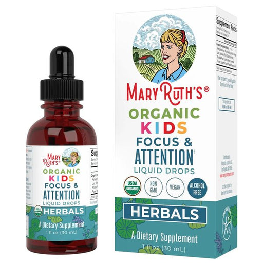 MaryRuth Organics Organic Kids Focus & Attention Liquid Drops - 30 ml. | High-Quality Children's Health | MySupplementShop.co.uk