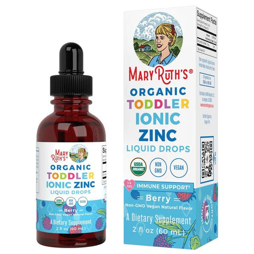 MaryRuth Organics Organic Toddler Ionic Zinc Liquid Drops, Berry - 60 ml. | High-Quality Vitamins & Minerals | MySupplementShop.co.uk