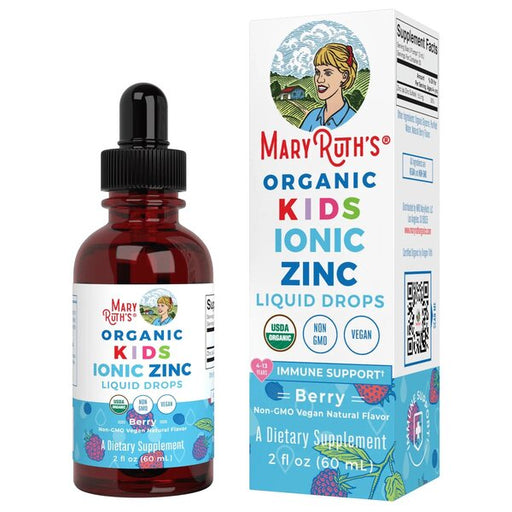 MaryRuth Organics Organic Kids Ionic Zinc Liquid Drops, Berry - 60 ml. | High-Quality Sports Supplements | MySupplementShop.co.uk