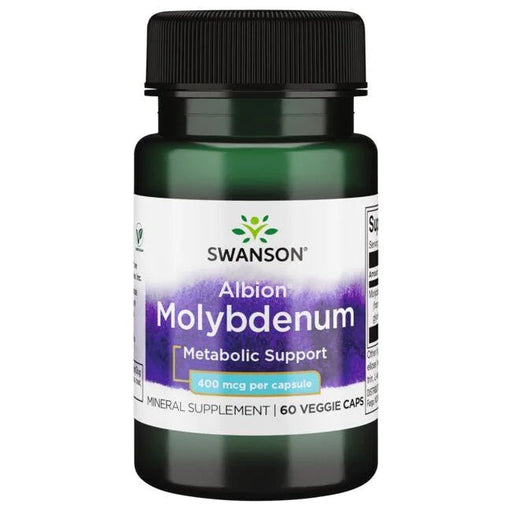 Swanson Albion Molybdenum, 400mcg - 60 vcaps | High-Quality Vitamins & Minerals | MySupplementShop.co.uk