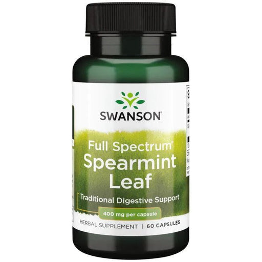 Swanson Full Spectrum Spearmint Leaf, 400mg - 60 caps | High-Quality Health and Wellbeing | MySupplementShop.co.uk
