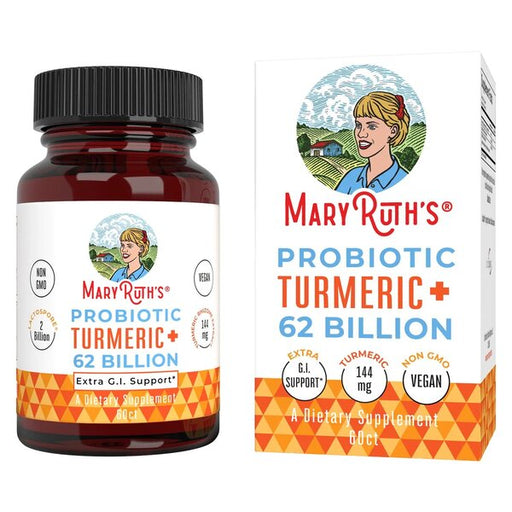 MaryRuth Organics Probiotic Turmeric+ - 60 caps | High-Quality Sports Supplements | MySupplementShop.co.uk