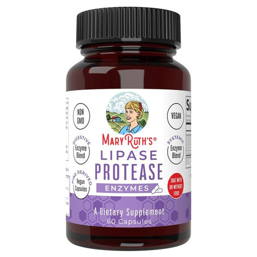 MaryRuth Organics Lipase Protease Enzymes - 60 caps | High-Quality Sports Supplements | MySupplementShop.co.uk
