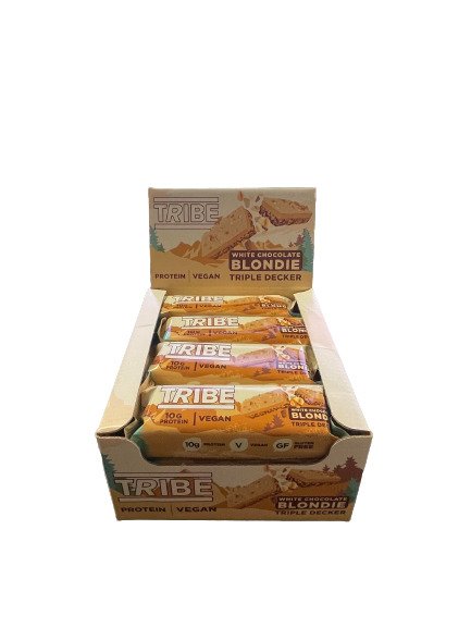 Triple Decker, White Chocolate Blondie - 12 x 45g | High-Quality Protein Bars | MySupplementShop.co.uk