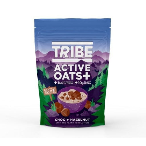 Tribe Active Oats+, Choc + Hazelnut - 420g | High Quality Snacks and Treats Supplements at MYSUPPLEMENTSHOP.co.uk