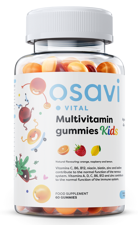 Multivitamin Gummies Kids, Orange Raspberry Lemon (Sugar free) - 60 gummies by Osavi at MYSUPPLEMENTSHOP.co.uk