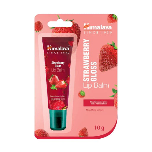 Himalaya Strawberry Gloss Lip Balm - 10g | High Quality Lip Care Supplements at MYSUPPLEMENTSHOP.co.uk