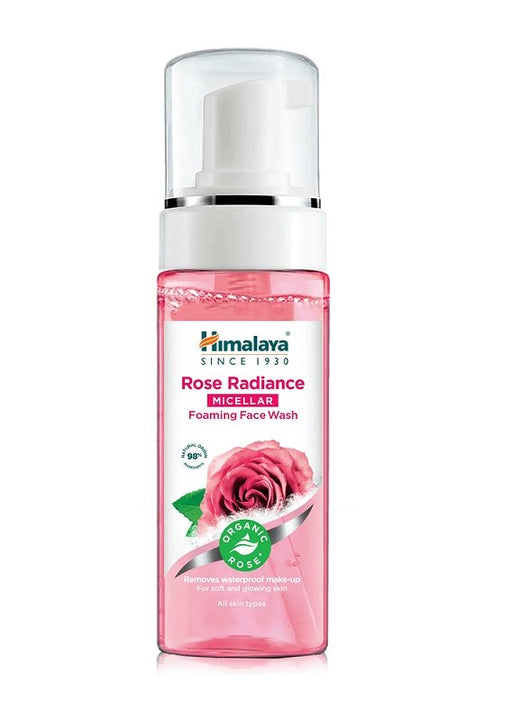 Himalaya Organic Rose Radiance Micellar Foaming Face Wash - 150 ml. | High Quality Skincare Supplements at MYSUPPLEMENTSHOP.co.uk