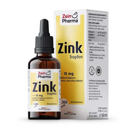 Zein Pharma Zinc Drops, 15mg - 50 ml. | High Quality Minerals and Vitamins Supplements at MYSUPPLEMENTSHOP.co.uk