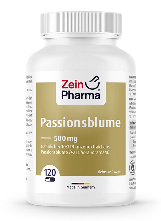 Passion Flower, 500mg - 120 caps by Zein Pharma at MYSUPPLEMENTSHOP.co.uk