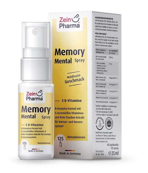 Memory Mental Spray, Wild Berry - 25 ml. by Zein Pharma at MYSUPPLEMENTSHOP.co.uk