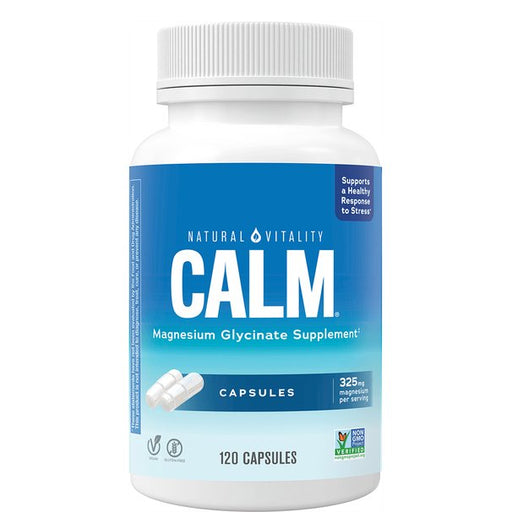 Calm Magnesium Glycinate - 120 caps by Natural Vitality at MYSUPPLEMENTSHOP.co.uk