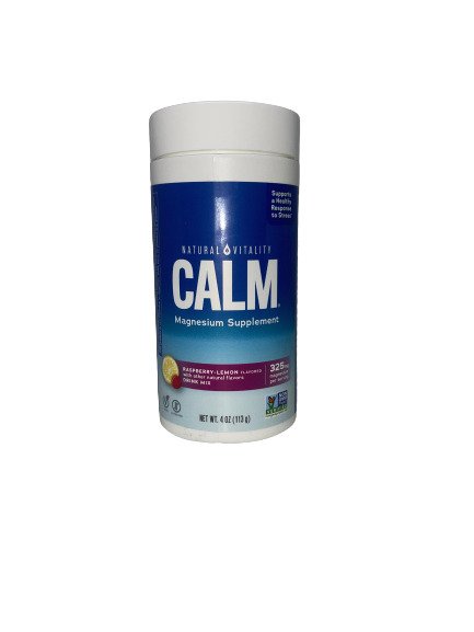 Calm Magnesium Powder, Raspberry Lemon - 113g by Natural Vitality at MYSUPPLEMENTSHOP.co.uk