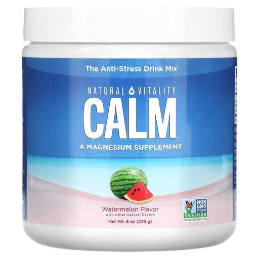 Calm Magnesium Powder, Watermelon - 226g by Natural Vitality at MYSUPPLEMENTSHOP.co.uk