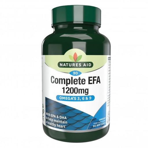 Natures Aid Complete EFA (Omega 3, 6 + 9) 90 Softgels | High-Quality Vitamins & Supplements | MySupplementShop.co.uk